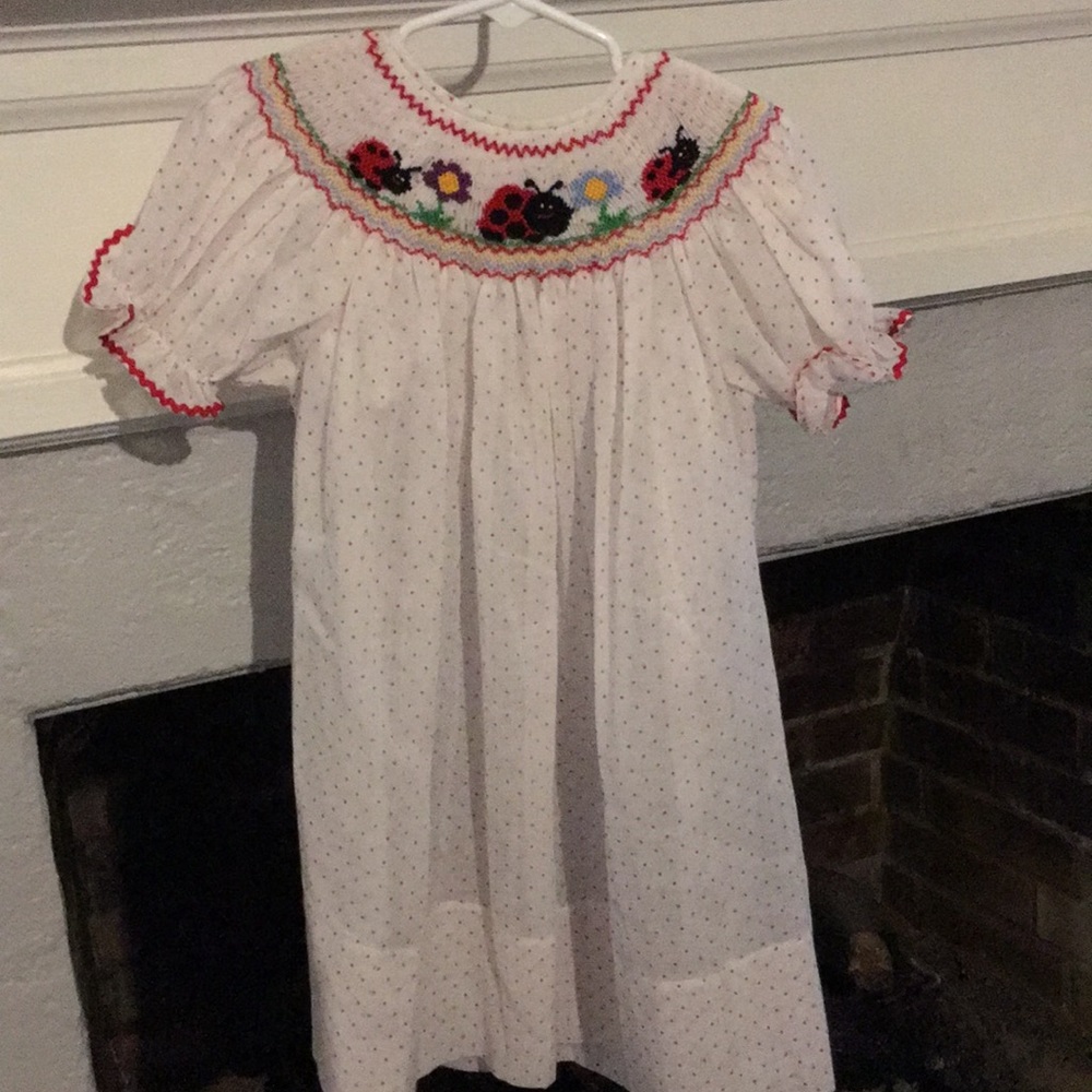Ladybug smocked dress